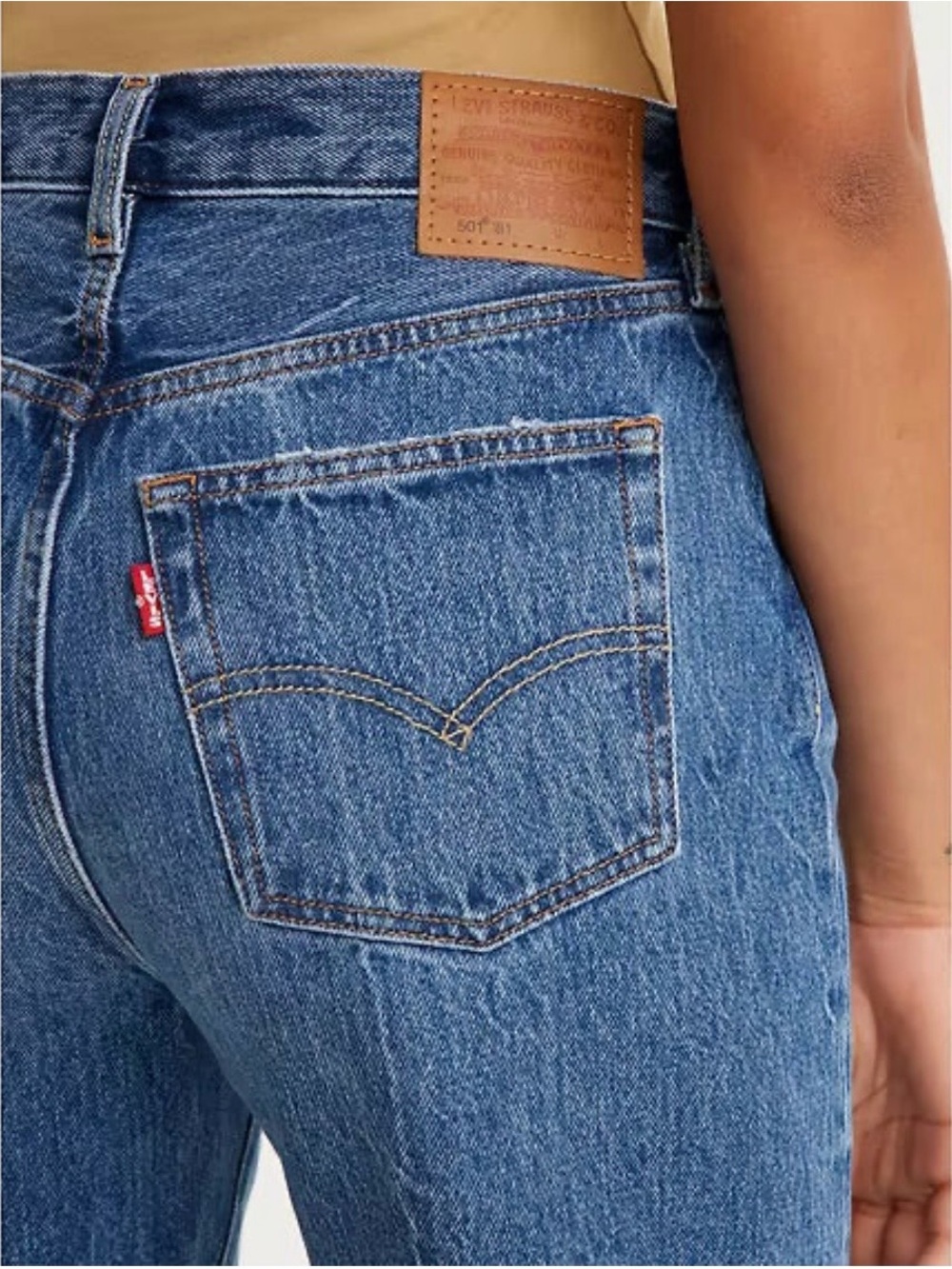 Levi's Women's 501 Blue Jeans‎ Straight Leg Size 30 100% Cotton
